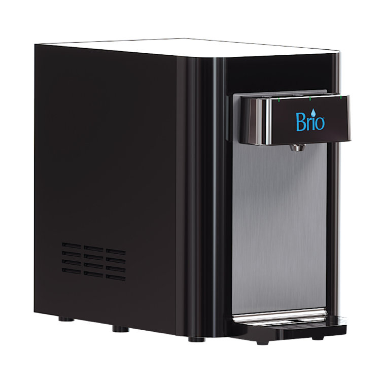 Brio Black Countertop Bottleless Electric Filtered Water Cooler with
